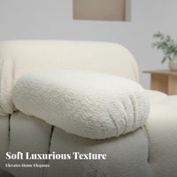 Lowlow-to-the-Ground Block Settee Italian Inspired Configurable Sofa Shaped Foam Filling Minimalist Design for Homeowners