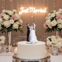 Wedding Cake Topper Resin Craft Couple Figurine Cake Decoration Elegant