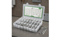 Labeled Compartments Socket Cap Screw and Nut Set Mixed Sizes Stainless Steel Hardware Kit Hex Key Set Rust Proof