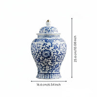 Chinese Blue and White Porcelain Jar Moisture-Proof for Living Room