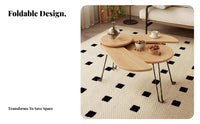 foldable Coffee Table Foldable Design Bean-Shaped Folding Table Space-Saving