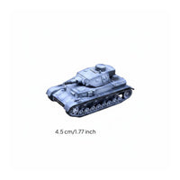 1:144 Tank Figurine Historical Miniature Tank Gift Item Battlefield Toy for Desk, Offices