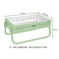 户外烧烤炉家用木炭不锈钢烧烤架子可折叠便携式碳烤炉含烧烤配件