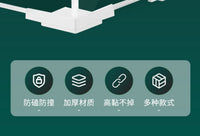 鱼缸悬空托架承重支架底座护角缸垫玻璃保护框防撞角护边水族用品 鱼缸护角内径8mm透明软胶（4个装）