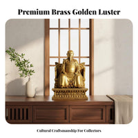 Brass God Statue Golden Color for Tabletop