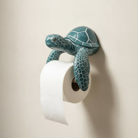 Sea Turtle Wall-Mounted Toilet Paper Holder Coastal Sea Turtle Wall Mount Toilet Paper Holder Space-Saving for Lavatory