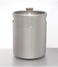 2L Stainless Steel Beer Brewing Secondary Fermentation Bucket with Threaded Lid