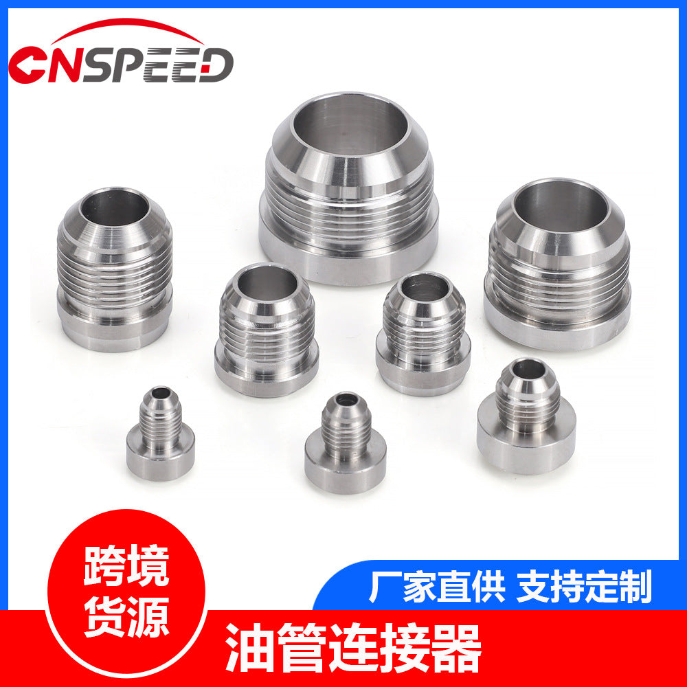 Stainless Steel AN3-20 Oil Line Connectors 10-Pack
