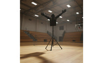 Raised Arms Design Adjustable Mannequin Defender Freestanding Basketball Defender Mannequin Stable Base Arms-up Protective Mannequin Easy Setup for Coaches, Gym