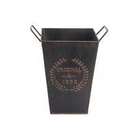 Iron Pail Side Handles Metal Pail Uncovered Top