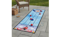 Parent-Child Interaction Portable Soccer Game Mat Family Fun Tabletop Bowling Game Set Easy Setup Combination Shuffleboard Curling Board for Children, Indoor, Party