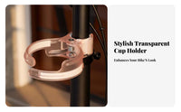Quick Release Bike Cup Holder Anti-Slip Grip Bike Cup Holder Easy Installation for Cyclists, Commuters, Commuting, City Riding, Travel