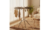 Multi-Arm Clothes Rack Saving Foldable Multi-Arm Rack Portable Floor Standing Clothes Rack for Balcony