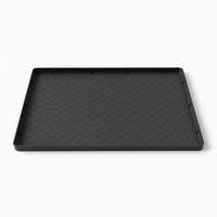 Silicone Tray Mat with Raised Rim Mess Control for Refrigerator