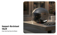 Electric Bike Helmet 3C Certified Half Shell Helmet All Seasons Use Secure Headwear for Riders, Winter Riding, City Commuting