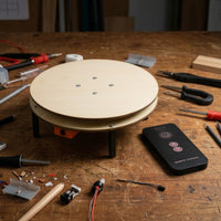Hands-on Rotating Platform with Wireless Control Reversible DIY Rotating Platform 360-Degree Educational Model Smooth for Students