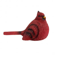 Cardinal Bird Figurine Long Tail Cardinal Bird Statue Red for Courtyard, Patio