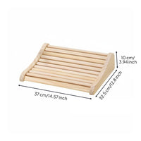 Wooden Sauna Pillow Lightweight Wooden Sauna Backrest Smooth Rounded Corners Cervical Support Pillow