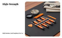 13 Pieces 13-in-1 Exact Screwdriver Set Rotating End Cap Exact Screwdriver Set Electronics Repair Tool Kit for Hobbyists