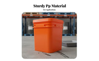 Square Plastic Pail 25L Pail PP Fermentation Pail Good Closure Ing Professional Pail with Handle
