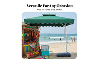 Heavy Duty Easy Open Lever Large Patio Umbrella Waterproof Square Garden Parasol for Homeowners, Business Owners, Backyard, Poolside, Balcony