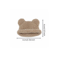 OB11 Doll Hat Knit Cap Soft Winter Headwear for Hobbyists