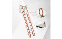 Wall-Attached Attic Ladder Space-Saving Attic Ladder with Handrails Anti-Slip Wall-Attached Loft Steps for Homeowners, Builders, Garage
