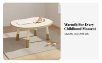 Adjustable Height Young Child Table Child Design Height Adjustable Kids Table and Chair Set Rounded Edges Early Learning Desk for Preschool, Playroom