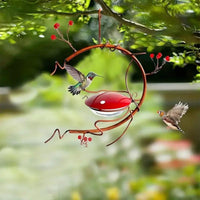 Brilliant Red Color Hanging avian nectar feeder Attracts avian nectar feeders avian nectar feeder Nectar Feeder Decorative Design avian Supply Flower-Shaped Ports for Nature Lovers, Homeowners, Gift Givers, Garden, Backyard, Patio, Balcony