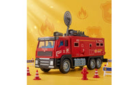 Fire Truck Toy Push-Along Fire Truck Diecast Emergency Vehicle for Young Children, Collectors, Playroom, Sandbox