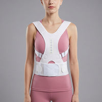 Magnetic Posture Corrector for Adults, Adjustable, Size S, White