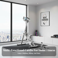Low Effect Stair Stepper Machine Heavy-Duty Frame Cardio Stair Climber Quiet Operation Home Workout Climber Tablet Holder