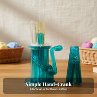Hand Crank Spool Knitter Simple Hand Crank Knitting Machine Beginner-Friendly Manual Rope Braiding Machine for DIY Enthusiasts, Beginners
