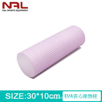 30x10cm Solid Yoga Roller Foam Roller for Muscle Massage and Relaxation, EVA, Black