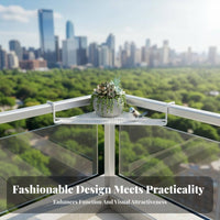 Tiered Railing Planter Weather Resistant Railing Planter Basket Large Capacity