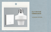 E27 Remote Light Holder: Dimmable