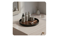 Wood Grain Decorative Tray Multi-Functional Tabletop Catchall Tray Minimalist Design Desktop Sundries Organizer for Entryway