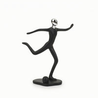 Abstract Woman Sculpture Matte Black Abstract Figure Elegant for Art Lovers