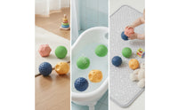 4 Pieces Sensory Ball Set Soft Textured Ball Set Sensory Balls Squeezable Textured Balls Tactile for Babies, Nursery, Bath Time