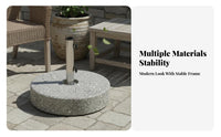 Stable Support Fillable Cantilever Umbrella Weight Weather Resistant Sunshade Base Heavy Duty Outdoor Furniture Accessory Easy to Fill & Drain for Homeowners, Business Owners, Hotel Managers, Patio, Garden, Poolside, Backyard