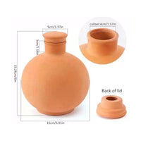 2 Pieces Terracotta Olla Evaporation Resistance Porous Clay Waterer for Travel