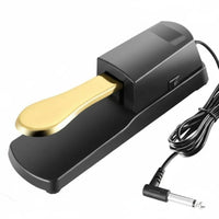 Sustain Pedal Polarity Switch Electronic Piano Foot Pedal Construction Synthesizer Footswitch for Pianists, Stage Performance