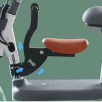 Electric Two-Wheeler Child Seat Foldable Front-Mounted Child Two-Wheeler Seat Padded Sturdy for Toddlers, Commuting