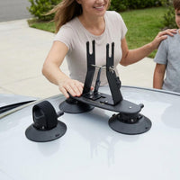 Metal Construction Roof Suction Rack Vacuum Mount Balance Bike Holder Sturdy Scooter Carrier