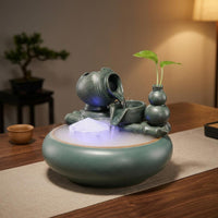 Ceramic Water Fountain Gift Idea Ceramic Water Feature Mist Effect for Office