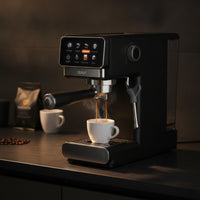 20 Bar Semi Automatic Espresso Machine Touchscreen Espresso Machine with Milk Frother 1300W Appliance Hot and Cold for Home Baristas, Coffee Lovers, Kitchen Countertop, Small Apartments, Office Breakroom
