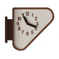 Corner Wall Clock Large Numerals Triangular Wall Clock Space-Saving