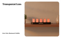 12/24-Hour Retro Desk Clock