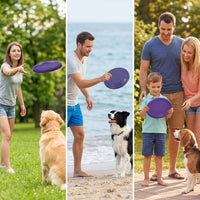 Pet Dog Flying Disc Interactive Training Toy Floating Bite-Resistant for Dogs
