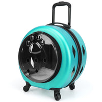 Wheeled Pet Carrier Sturdy-Housing Pet Carrier with Wheels Breathable for Travel